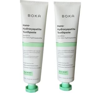 Boka Ela Mint Nano-Hydroxyapatite Toothpaste 2-Pack Fluoride-Free NWOB